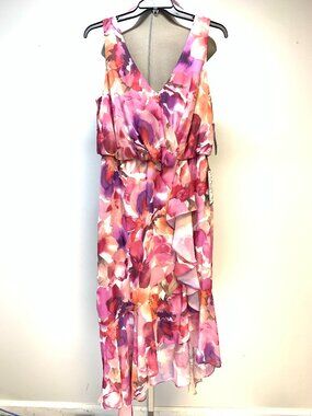 Awesome New Women's Dress By XSCAPE Chiffon Floral Plus Size 14W